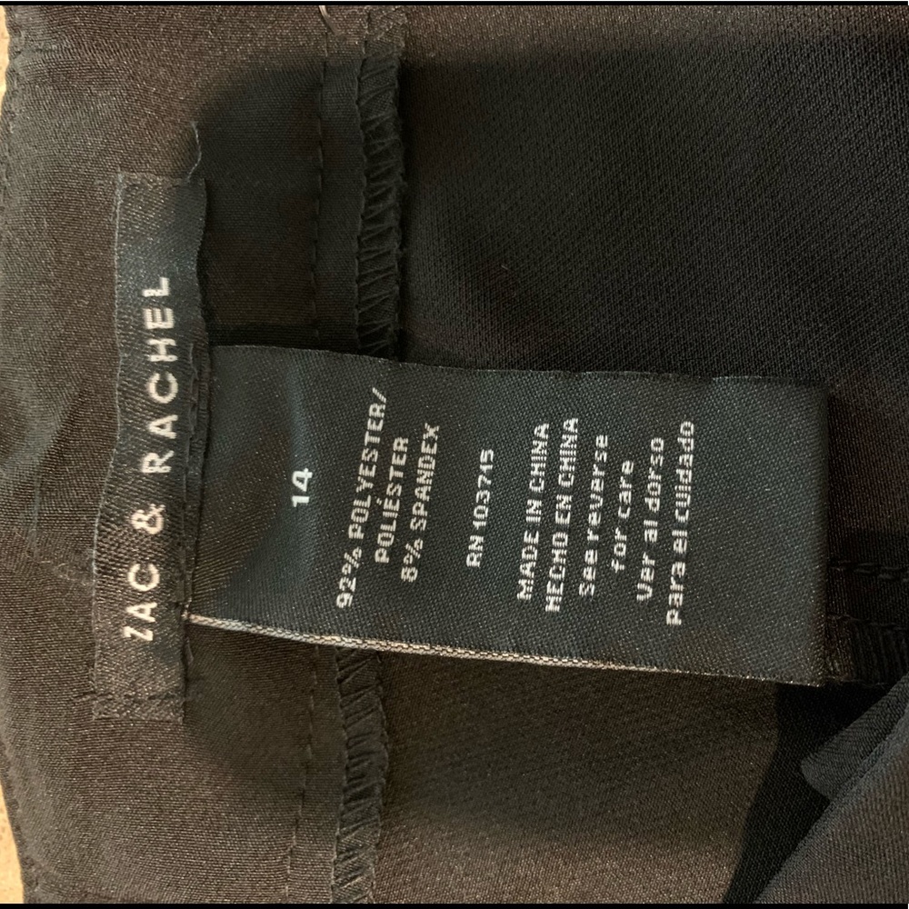 NWT Zac & Rachel Bond 18 Black Ankle Pants - Picture 9 of 11